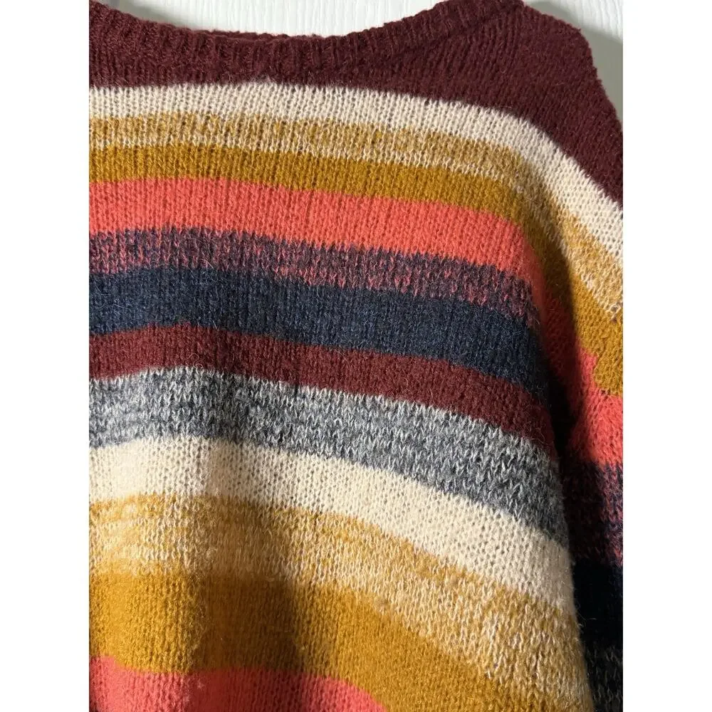 Berretti Multicolor Blue & Pink Wool Blend Sweater Made in Italy Size medium - Picture 5 of 8
